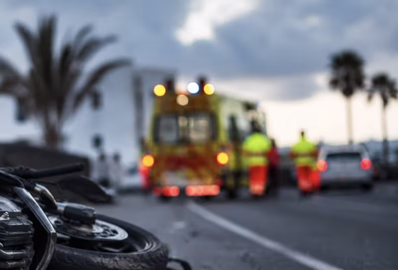Motorcyclist Injured After Road Traffic Collision in Arrieta