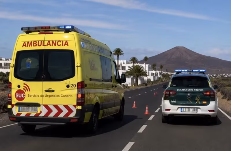Four People Taken to Hospital After Multi-Vehicle Accident in Playa Blanca
