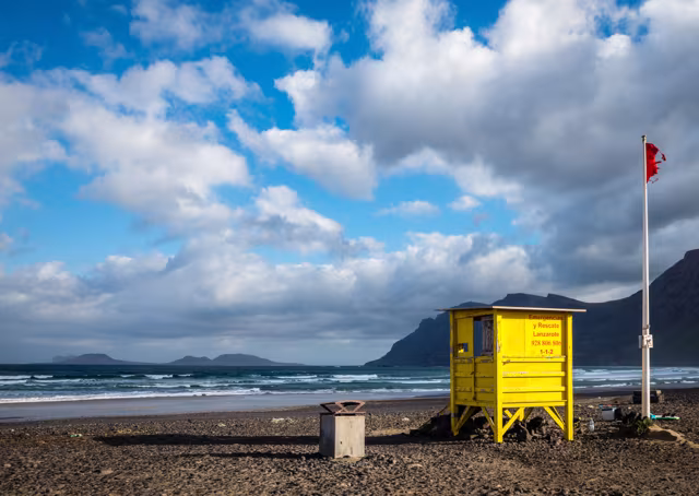 Father and Son Rescued at Famara After Being Swept Out to Sea