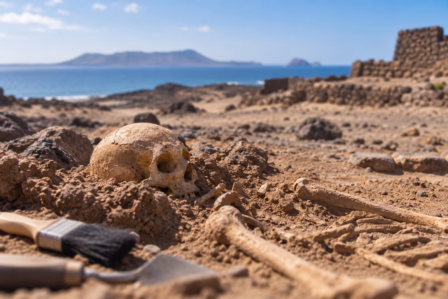 Ancient Skeleton Found in Lanzarote Reveals Rare 15th-Century Bone Disease