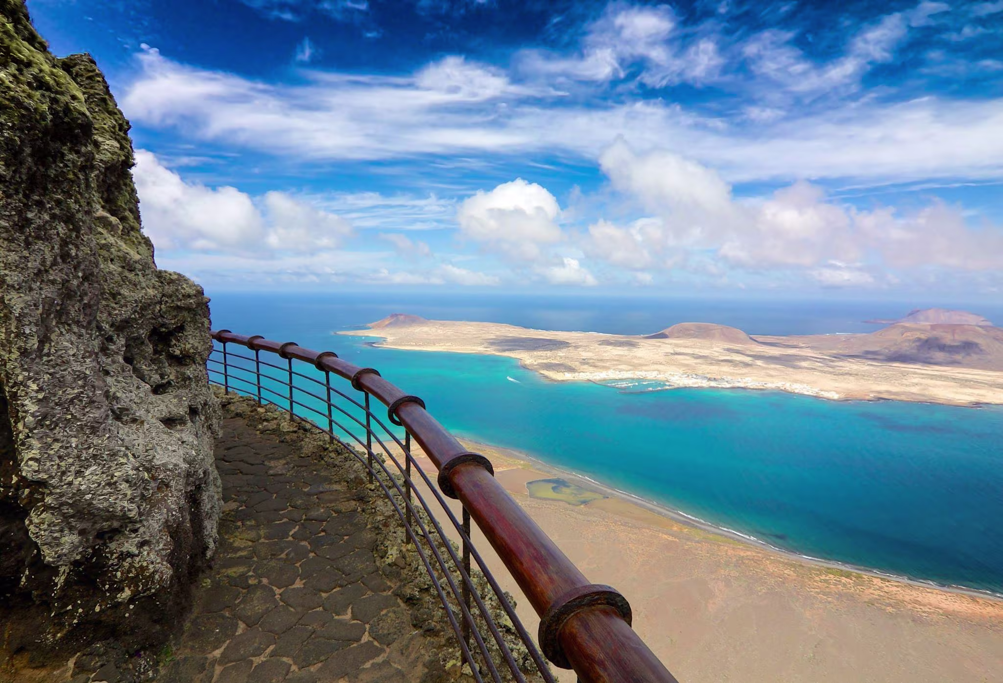 Mirador del Rio looking out of La Graciosa