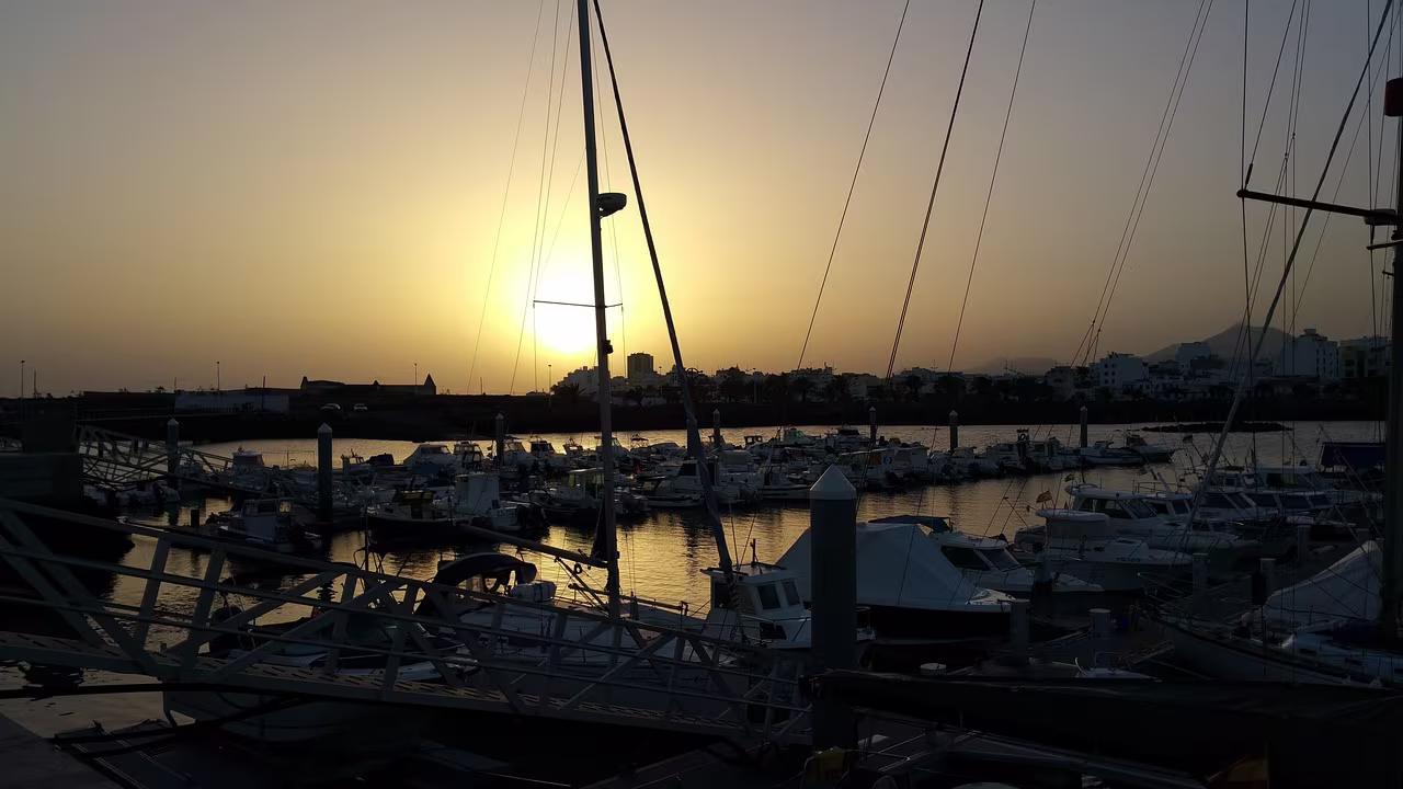 Marina Lanzarote Arrecife at Sunset