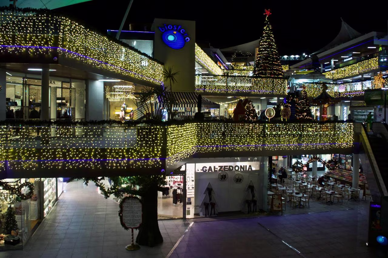 Christmas at the Biosfera Shopping Center in Puerto del Carmen